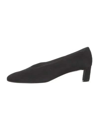 Pre-owned Robert Clergerie Suede Pumps In Black