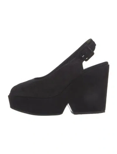 Pre-owned Robert Clergerie Suede Pumps In Black