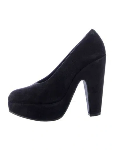 Pre-owned Robert Clergerie Suede Pumps In Blue