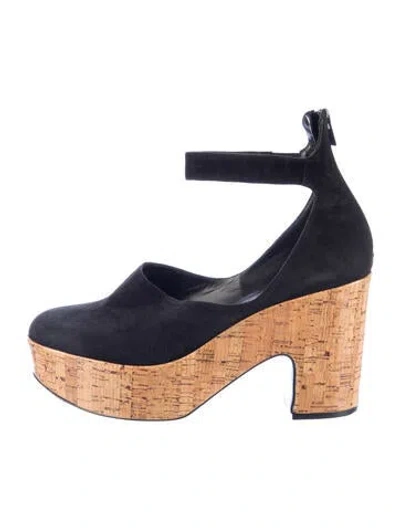Pre-owned Robert Clergerie Suede Pumps In Blue