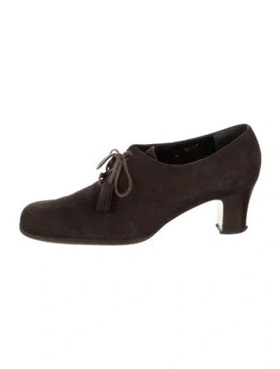 Pre-owned Robert Clergerie Suede Pumps In Brown