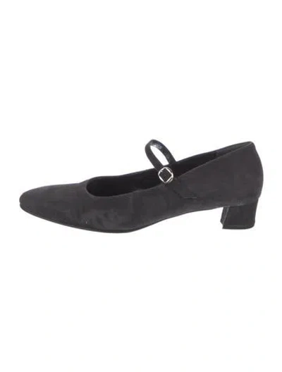 Pre-owned Robert Clergerie Suede Pumps In Gray