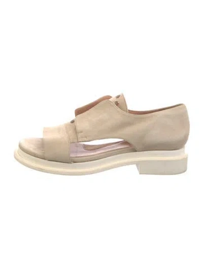 Pre-owned Robert Clergerie Suede Sandals In Neutrals