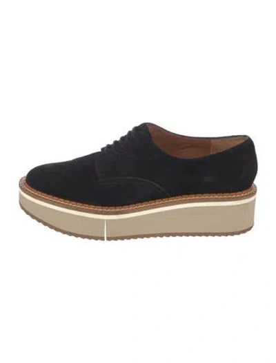 Pre-owned Robert Clergerie Suede Sneakers In Black/neutrals