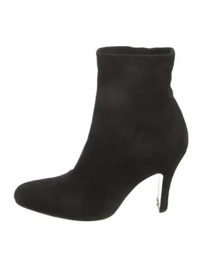 Pre-owned Robert Clergerie Suede Sock Boots In Black