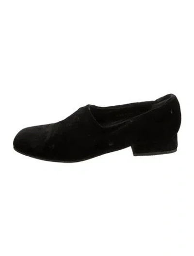 Pre-owned Robert Clergerie Velvet Loafers In Black