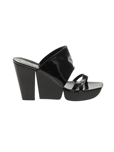 Pre-owned Robert Clergerie Wedges In Black