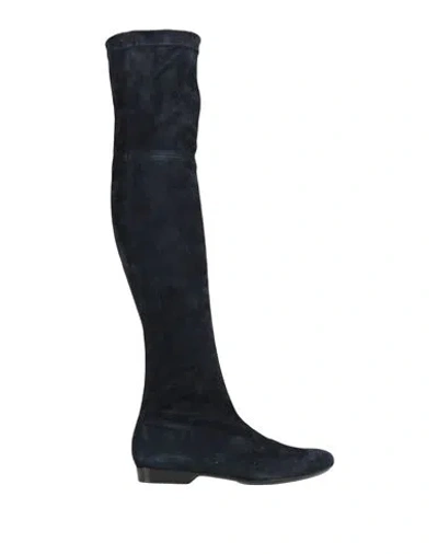 Robert Clergerie Woman Boot Midnight Blue Size 7 Leather