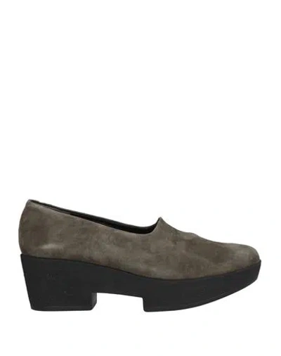 Robert Clergerie Woman Pumps Lead Size 6 Leather In Grey