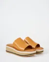 Robert Clergerie Women's Fast 2 Wedge Sandals In Long Nap In Gold