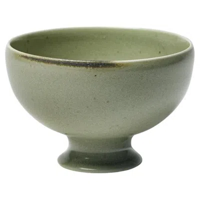 Pre-owned Robert Deblander Celadon Glazed Porcelain Cup By , Circa 1990. In Gray