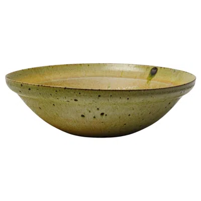 Pre-owned Robert Deblander Important Green Glazed Ceramic Cup By , Circa 1990.