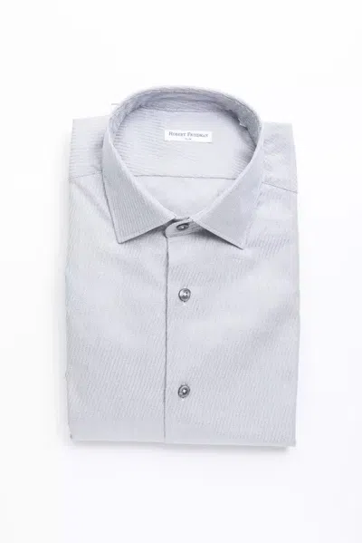 Robert Friedman Beige Cotton Men Men's Shirt In Sand