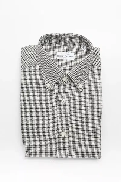 Robert Friedman Beige Cotton Men's Men's Shirt In Sand