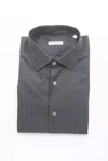 Robert Friedman Black Cotton Shirt In Gray