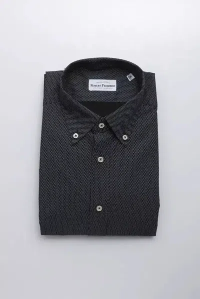 Robert Friedman Cotton Men Men's Shirt In Black