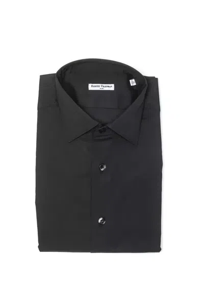 Robert Friedman Cotton Men Men's Shirt In Black