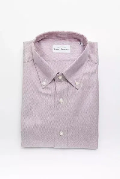 Robert Friedman Cotton Men's Men's Shirt In Pink
