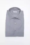 Robert Friedman Striped Slim-fit Shirt In Grey