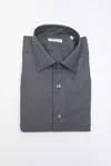 Robert Friedman Black Cotton Shirt In Grey