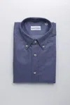 Robert Friedman Blue Cotton Shirt In Blue