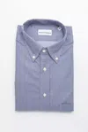 Robert Friedman Blue Cotton Shirt In Blue
