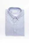 Robert Friedman Light-blue Cotton Shirt In Blue