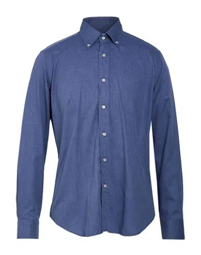Robert Friedman Man Shirt Blue Size 17 ¾ Cotton