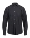 Robert Friedman Man Shirt Charcoal Size 17 ½ Cotton, Lyocell In Grey