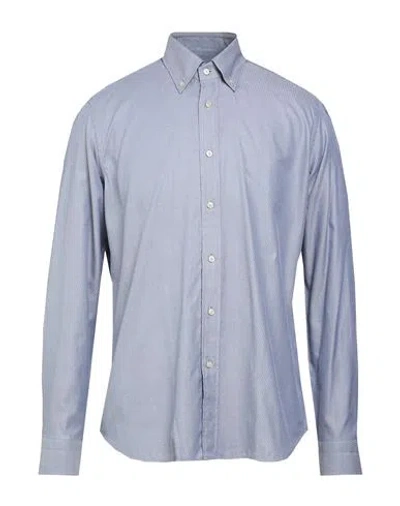 Robert Friedman Man Shirt Grey Size 17 ¾ Cotton In Blue