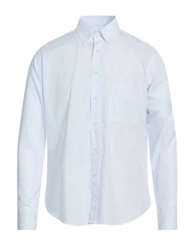 Robert Friedman Man Shirt Light Blue Size 16 Cotton