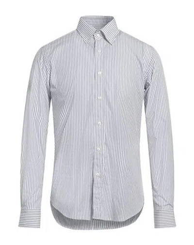 Robert Friedman Man Shirt Light Grey Size 17 Cotton
