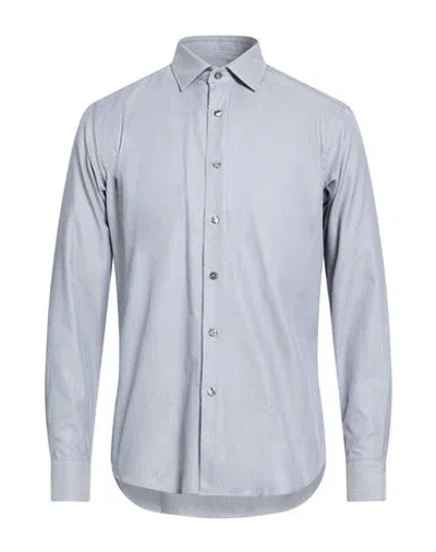 Robert Friedman Man Shirt Light Grey Size 17 Cotton In Gray