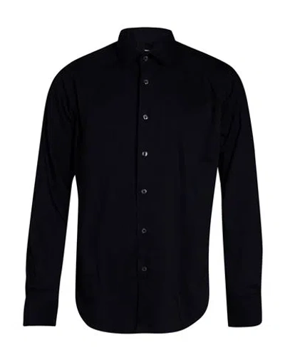 Robert Friedman Man Shirt Midnight Blue Size 15 ¾ Cotton, Polyamide, Elastane