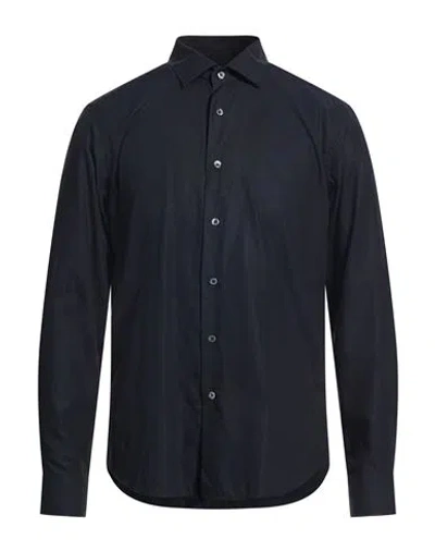 Robert Friedman Man Shirt Midnight Blue Size 17 ½ Cotton
