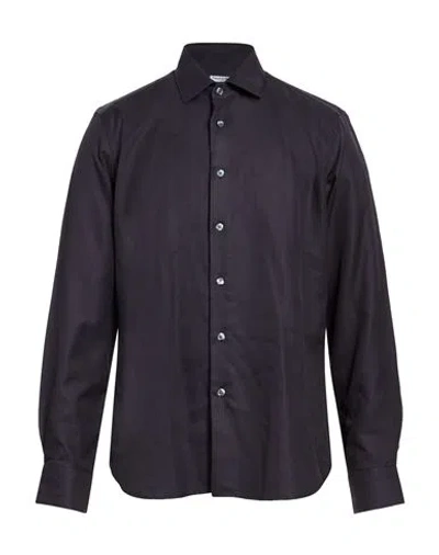 Robert Friedman Man Shirt Navy Size 17 ½ Cotton In Blue