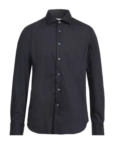 Robert Friedman Man Shirt Navy Size 17 Cotton