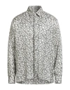 Robert Friedman Man Shirt Off White Size 16 ½ Viscose, Silk In Neutral