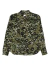 Robert Friedman Floral-print Button-down Shirt In Green