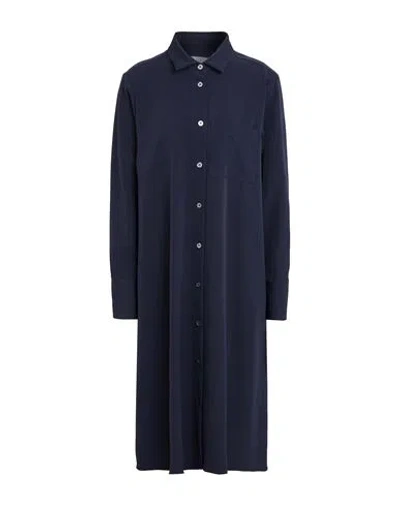Robert Friedman Woman Midi Dress Midnight Blue Size L Polyester, Elastane