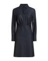 Robert Friedman Woman Midi Dress Midnight Blue Size Xl Wool, Viscose, Elastane, Polyamide In Blue