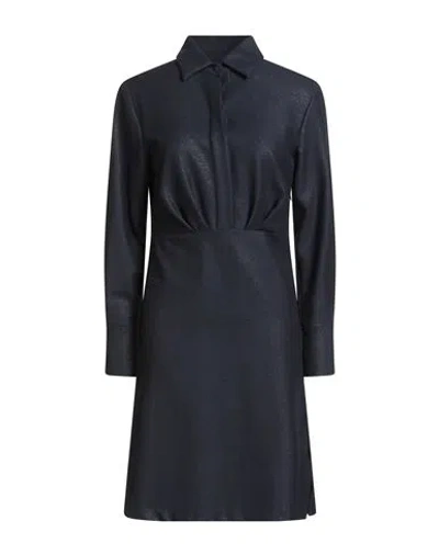 Robert Friedman Woman Midi Dress Midnight Blue Size Xl Wool, Viscose, Elastane, Polyamide
