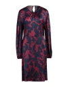 Robert Friedman Woman Midi Dress Navy Size Xl Viscose, Elastane In Navy Blue