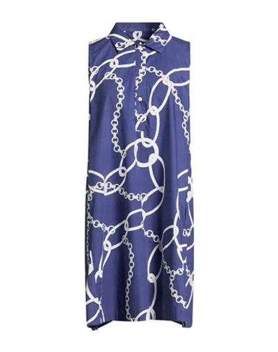 Robert Friedman Woman Mini Dress Blue Size M Cotton