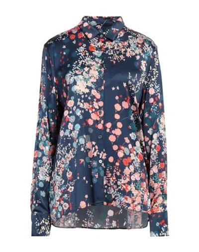 Robert Friedman Woman Shirt Blue Size L Viscose, Silk