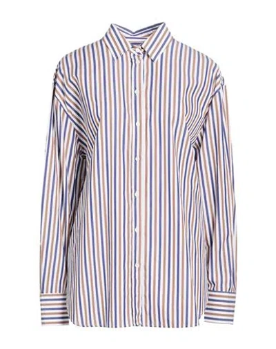 Robert Friedman Woman Shirt Blue Size Xxl Cotton In Multi