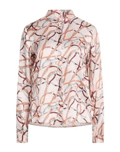 Robert Friedman Woman Shirt Blush Size S Viscose, Silk In Multi