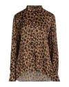 Robert Friedman Woman Shirt Camel Size M Viscose, Silk