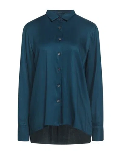 Robert Friedman Woman Shirt Deep Teal Size S Viscose In Green