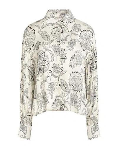 Robert Friedman Woman Shirt Ivory Size M Viscose In Multi